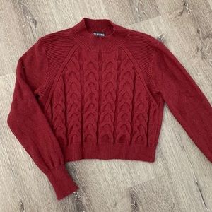Timing cropped sweater